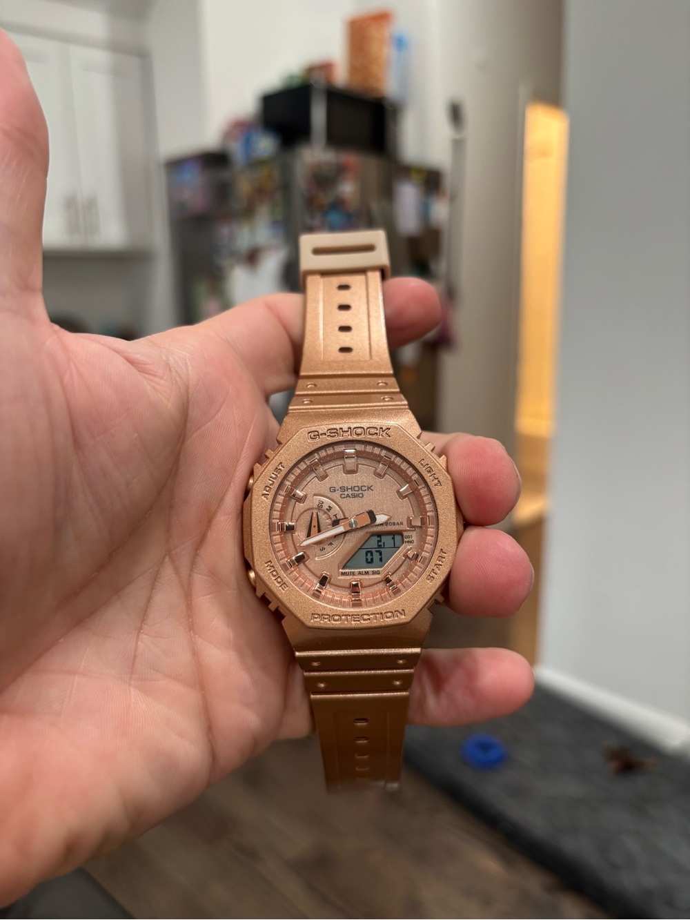 G-Shock Rose Gold Analog-Digital Sport Watch